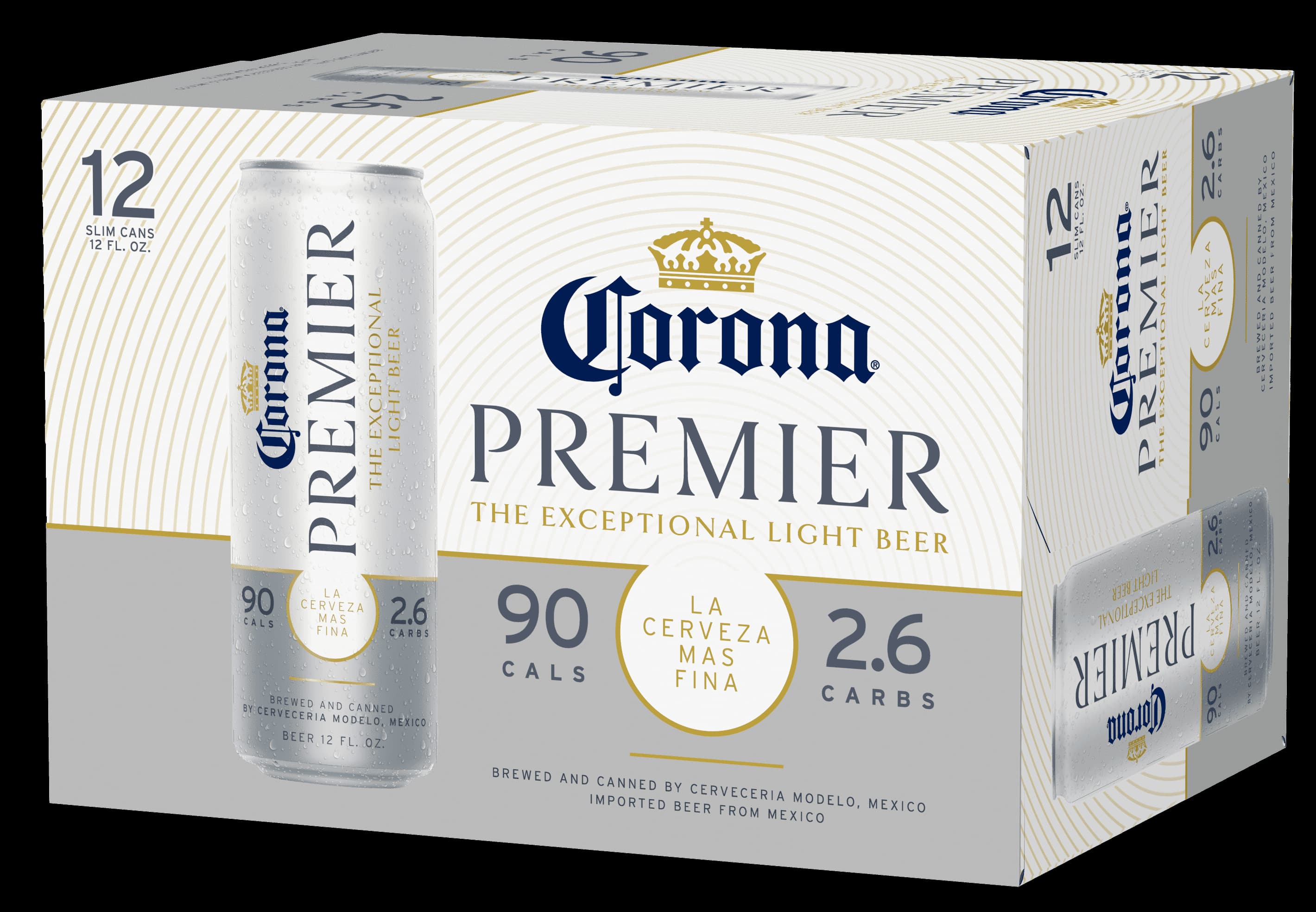 Corona Premier 12oz Packaging 12pk Bottles Cans